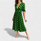 Eva - Midi Jurk met Stippen