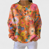Tuula | Sweater met kleurrijke bloemenprint