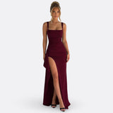 Sylvia - Maxi Jurk Officiële Elegante Met Open Rug