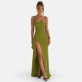 Sylvia - Maxi Jurk Officiële Elegante Met Open Rug