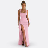 Sylvia - Maxi Jurk Officiële Elegante Met Open Rug