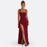 Sylvia - Maxi Jurk Officiële Elegante Met Open Rug