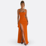Sylvia - Maxi Jurk Officiële Elegante Met Open Rug