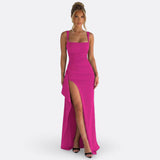 Sylvia - Maxi Jurk Officiële Elegante Met Open Rug