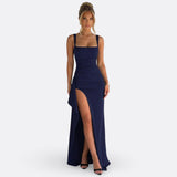 Sylvia - Maxi Jurk Officiële Elegante Met Open Rug