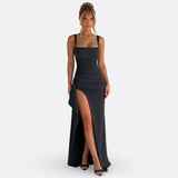 Sylvia - Maxi Jurk Officiële Elegante Met Open Rug